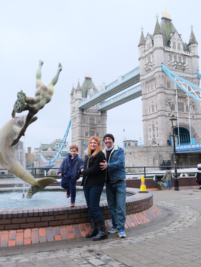 Fotografia pessoal da Jéssica durante viagem a Londres
